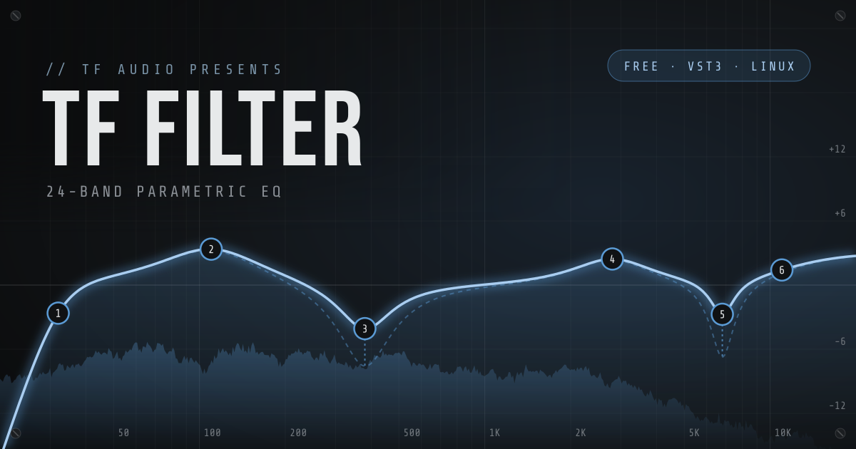 TF Filter — Parametrischer 24-Band-EQ für Linux