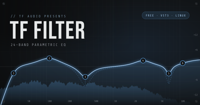 TF Filter — Parametrischer 24-Band-EQ für Linux